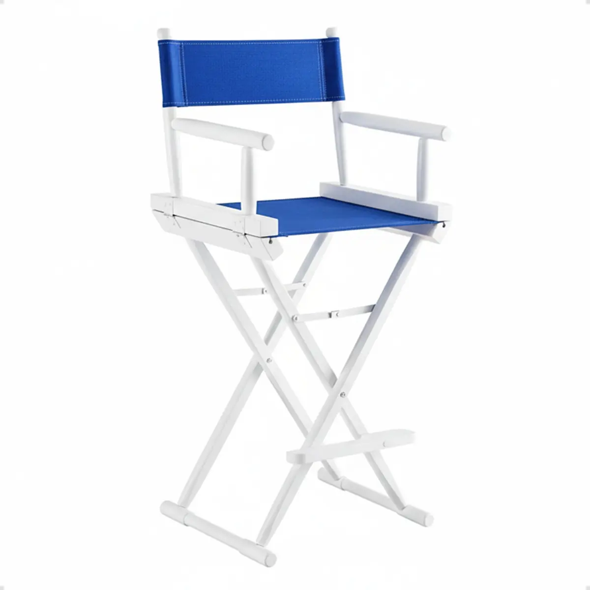 Cadeira Alta Diretor Cinema - Madeira - Dobrável - Branco – Antoniazzi