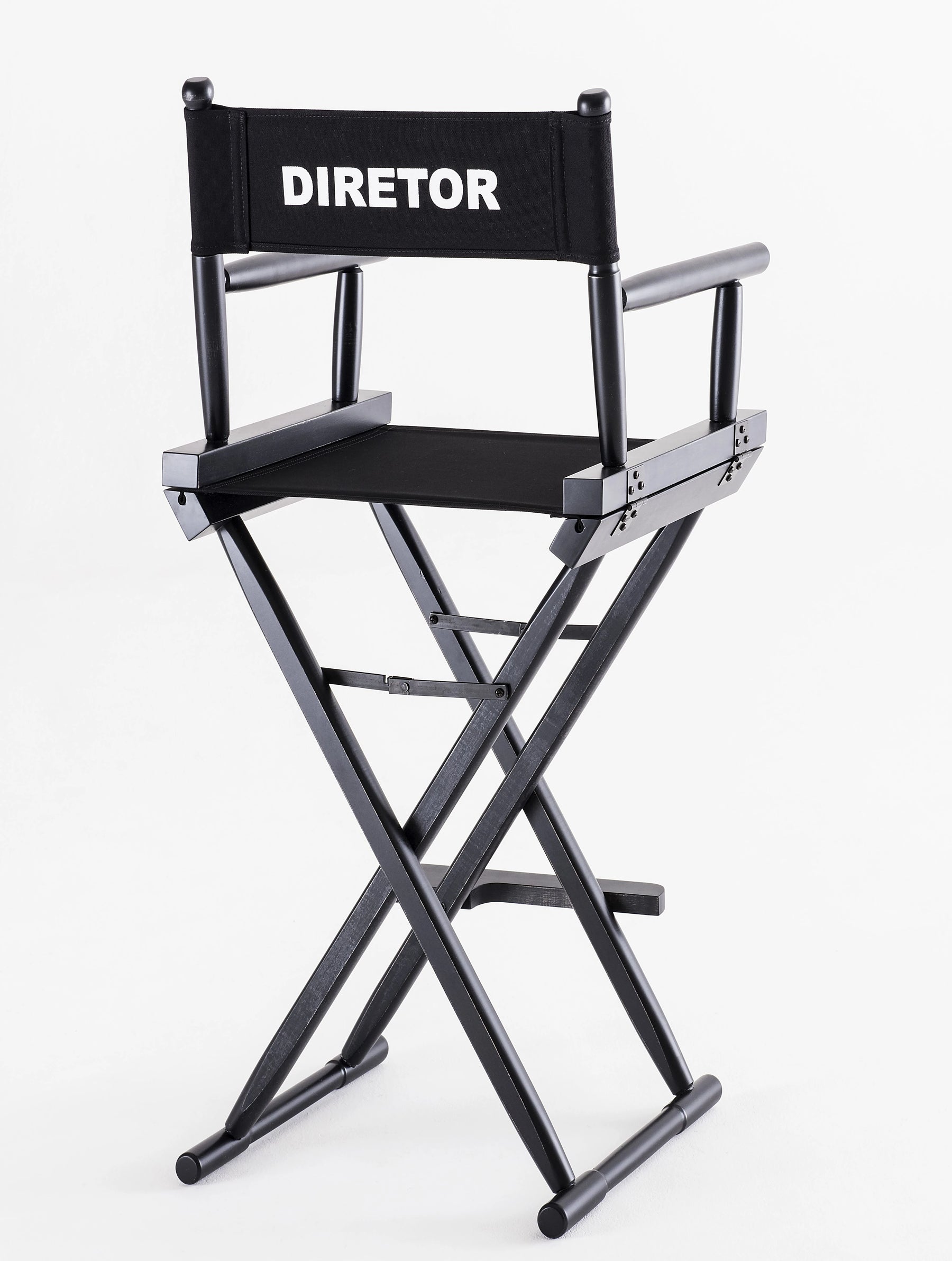 CADEIRA DIRETOR CINEMA ALTA PRETO EBANIZADO