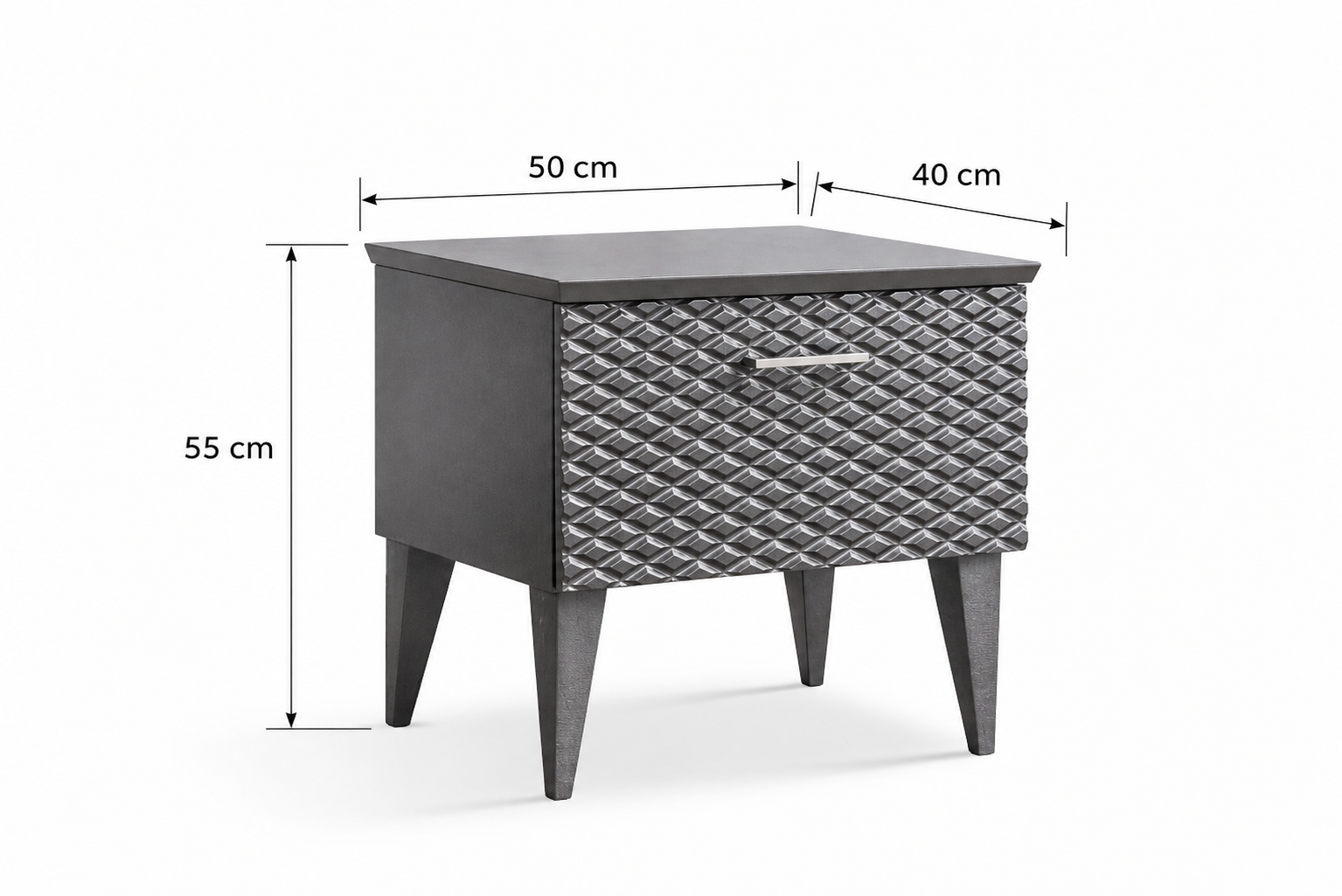 Mesa de cabeceira Tiffany em Madeira