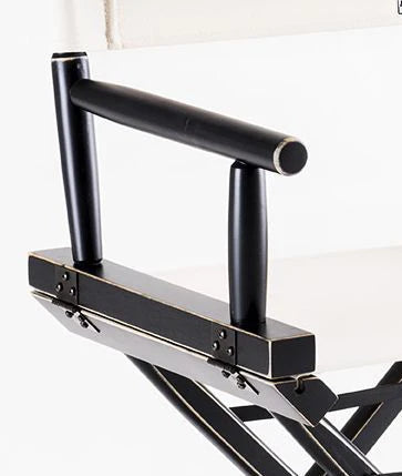 CADEIRA DIRETOR MADEIRA CASTANHO LONA CRÚ