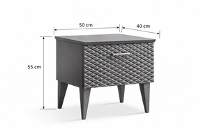 Mesa de cabeceira Tiffany em Madeira