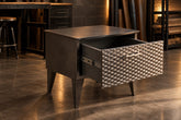 Mesa de cabeceira Tiffany em Madeira