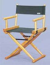 CADEIRA DIRETOR CINEMA MARFIM LONA VERDE