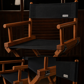 Cadeira Alta Diretor Cinema - Madeira - Dobrável - Castanho