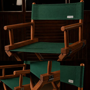 Cadeira Alta Diretor Cinema - Madeira - Dobrável - Castanho
